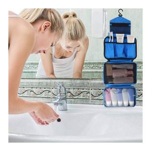Women's Multi-Function Hanging Cosmetic Bag Sechunk Waterproof Travel for Toiletry Makeup Bag with Zipper Closure Made of - Product Image 3
