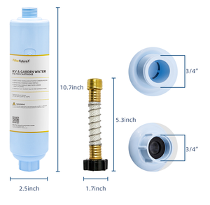 Meilleurs campings utilisent un filtre à eau filtre à eau portable jardin extérieur caravane Rv en ligne <span class=keywords><strong>camping</strong></span>-car filtre à eau système de cartouche - Product Image 2