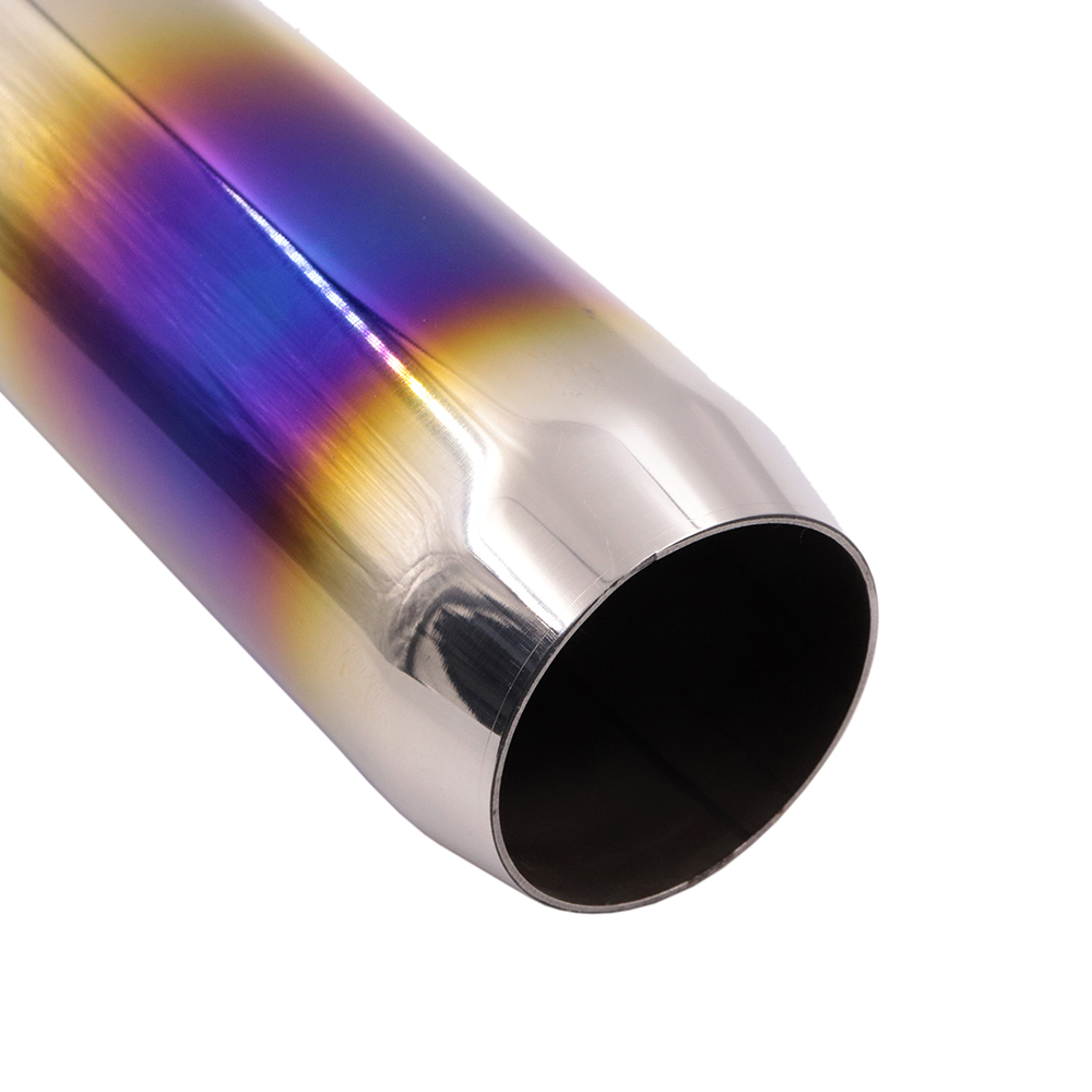 CO-TUNED Titanium Blue Pipe - Polished Burnt Black Gold