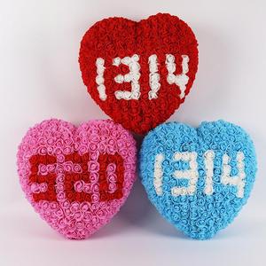 Nuovo arrivo colorato romantico a forma di cuore eterno fiore artificiale regali <span class=keywords><strong>serie</strong></span> per san valentino - Product Image 1