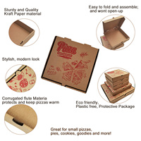 Cajas de Pizza Personalizadas Impresas Ecológicas Desechables de Cartón Corrugado para Empacar Alimentos