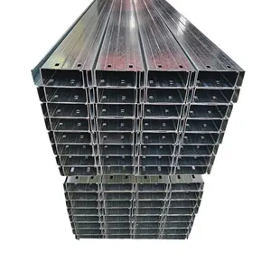 Yapı malzemeleri Metal çerçeve çelik kanal çelik C aşık kirişler dikdörtgen Purlins