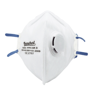 CE approuvé FFP3 NR D masque respiratoire jetable Valve respiratoire Dolomite Test Pass Protection contre la poussière EN149 certifié - Product Image 1