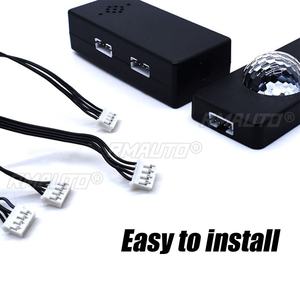 Luz Ambiental Interior para Auto, Múltiples Modos de Iluminación, Control Remoto Inalámbrico USB, Control por Voz, Tira LED Decorativa, Luz para Pies - Product Image 5
