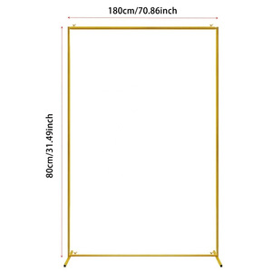 Nouvel arc <span class=keywords><strong>rectangulaire</strong></span> de mariage et accessoires de <span class=keywords><strong>ballon</strong></span> de cadre en fer rond décoration de fête avec pôle unique pour mariages et événements - Product Image 5