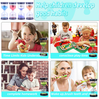 Vente en gros sablier sablier coloré 1/3/5/15/20/30 minutes sablier horloge pour enfants jeu et maison