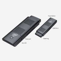 Mini PC Stick Intel J5005, 8GB RAM, 128GB EMMC, Windows 11 Pro, Refrigeración Activa, Mini Computadora para Señalización Digital, Oficina y Hogar