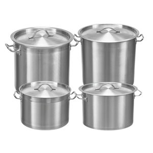 Venta al por mayor OEM <span class=keywords><strong>20l</strong></span> 50l 100l 200l FONDO DE sándwich de acero inoxidable gran cocina comercial olla grande olla sopa grande - Product Image 4