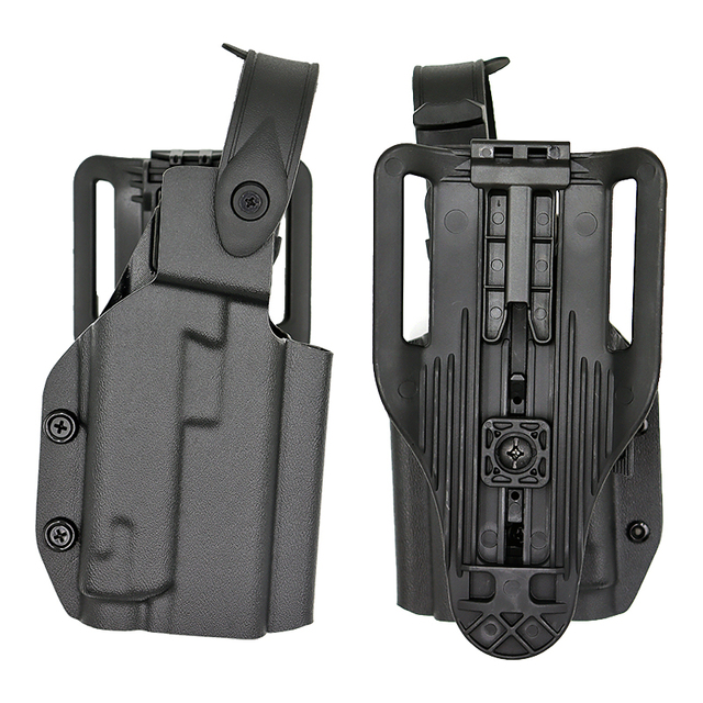 Tactical Kydex Holster Fit Gun Light Compatibility Thumb Release with Light Bearing