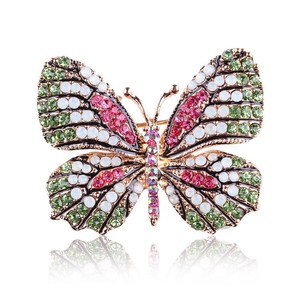 Broche de Mariposa con Alas de Cristal y Diamantes de Imitación - Product Image 5