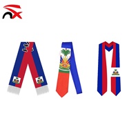 Vente en gros usine : Ensemble de football d'extérieur avec drapeau haïtien, comprenant maillot, bandana, casquette et sac, pour événements