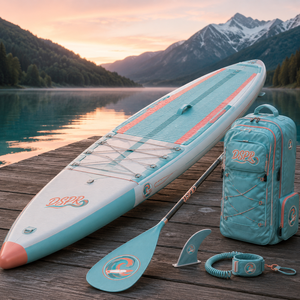 Planche de SUP gonflable pliable facile à transporter, idéale pour les voyages en solo, les excursions en groupe et les exercices aquatiques quotidiens - Product Image 5