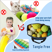 Grand support de rangement de fil pour aiguilles Crochet crochets tricot projet accessoires de couture tricot organisateur sac fourre-tout