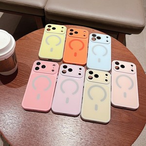 Funda Magnética Inalámbrica para iPhone 18 17 Pro Max con Colores Macaron, Carcasa Protectora Antigolpes con Lente de Vidrio para iPhone - Product Image 1