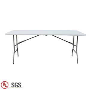 Folding Table White Factory Price Folding Table 180cm Outdoor Garden Party Banquet 6ft Plastic White Foldable Table For Events