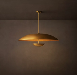 Suspension ovale en acier <span class=keywords><strong>laqué</strong></span> laiton bruni style industriel américain pour table à manger, <span class=keywords><strong>bar</strong></span>, îlot de cuisine - Product Image 2