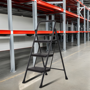 ที่หุ้มขาเกือกม้าพับได้2-5ขั้นตอนทันสมัยใช้ในบ้านได้ง่ายเครื่องมือพับคู่เหล็ก3ขั้นตอนสำหรับใช้ในคลังสินค้า - Product Image 5