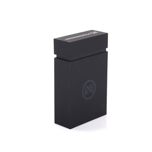 Boîte-cadeau de luxe personnalisée à tiroir coulissant en papier noir pour le kit de toilettage de la <span class=keywords><strong>barbe</strong></span> des hommes emballage de doublure en éponge stratifiée mate pour hommes - Product Image 4