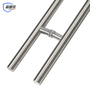 Xin Xiong Jia Stainless Steel <b>Door</b> Handle For Glass Wooden <b>Doors</b> Modern Design Easy Installation Ambidextrous Metal Hardware - Product Image 3