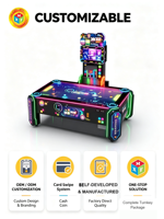 Machine d'arcade commerciale à monnayeur pour deux joueurs avec distribution de tickets pour parc d'attractions