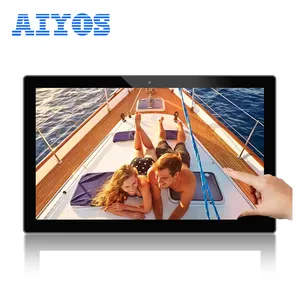 Aiyos 15 15.6 인치 안드로이드 11 태블릿 PC 풀 HD IPS 용량 성 터치 스크린 패널 2 + 32G 올인원 산업용 태블릿 컴퓨터