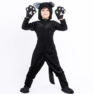 Disfraz de Gato Negro para Niños, Estilo Zentai, para Halloween, Unisex, Mono para Niños, Inspirado en TV y Cine - Product Image 6