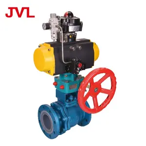 Corrosion-resistant 2 Way Ball Valve Corrosion-resistant Fluorine Lined Pneumatic Ball Valve