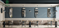 Conception de sièges de café de comptoir de café Commercial pour les décorations de café