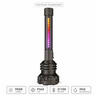 Lampes de poche rechargeables à haute luminosité 9500lm, lampe de poche super lumineuse, robuste, étanche, lampe de poche LED pour l'extérieur, Linterna