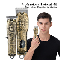 Tondeuse à cheveux électrique sans fil professionnelle Lanumi JM-2021 pour hommes, alimentation USB, acier inoxydable, écran LCD, usage domestique