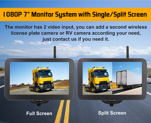 12 <span class=keywords><strong>24</strong></span> Volt 2 hình ảnh video HD kỹ thuật số không dây Xe Tải xe buýt đảo ngược Hệ Thống Camera và cảm biến đỗ xe - Product Image 4