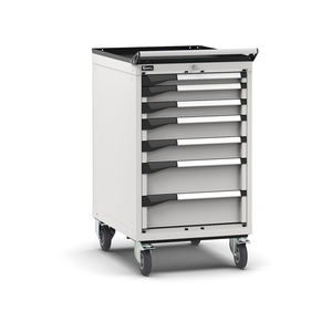 Fami Master tool <b>trolley</b> with 7 adjustable-extension <b>drawers</b>, grey, 561x726x1022mm - Product Image 1