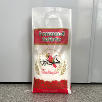 Sac d'emballage de riz premium 10 kg avec poignée en plastique, qualité alimentaire, imprimé flexo HD, sac tissé en PP laminé BOPP, direct usine
