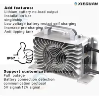 Chargeur de batterie au lithium intelligent XIEGUAN XG-1200WP, rapide, étanche IP67, 1200W, 12v/24v/36v/48v, pour scooter électrique à trois roues/golf