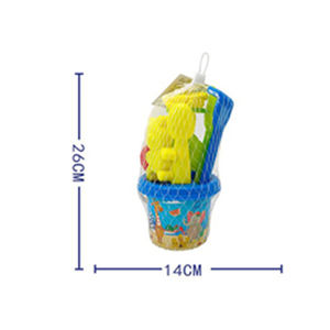 Offre Spéciale en gros 7 pièces jeux <span class=keywords><strong>de</strong></span> plein air en plastique plage seau <span class=keywords><strong>sable</strong></span> moules jouer ensemble été jouets pour enfants - Product Image 6