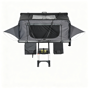 Carpa de Techo Resistente para Auto Todoterreno, Carpa de Camping Impermeable de Carcasa Rígida para SUV, Doble Capa, para 3 Personas, Tipo Recto para las Cuatro Estaciones - Product Image 2