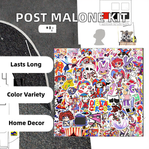 カスタムロック歌手ポストマローン装飾PVCステッカー女の子用ラップトップスケートボード荷物ギタースクラップブックアートビニール - Product Image 2