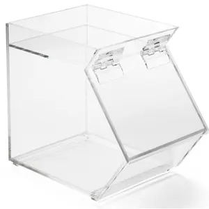 Экологичная прозрачная акриловая коробка для конфет размером на заказ