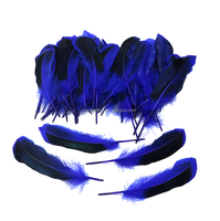 Plume d'oie de couleur naturelle pour artisanat DIY coiffure chapeau cheveux Costume accessoire carnaval fête mariage maison Halloween décor
