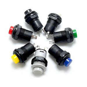 Push Switch DS-427 / 428 Round <b>Button</b> Switch 12mm Non Lock Self Reset Lock Point Switch <b>Button</b> - Product Image 3