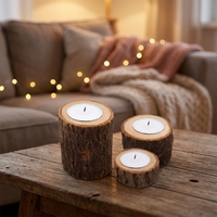 Artisanat en bois sculpté sur mesure, boîte à bougies et plantes personnalisée pour table à manger, mariage, maison