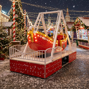 Vente flash : Bateau pirate miniature Prince Charmant sur le thème de Noël, 12 places pour enfants - Product Image 1
