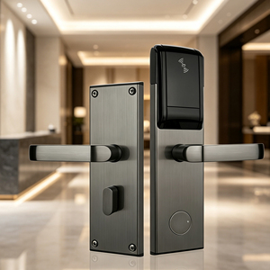 Serrure de porte intelligente RFID pour hôtel OEM, ensemble de poignées de porte sans clé en acier inoxydable pour appartement et bureau, logo personnalisé - Product Image 3