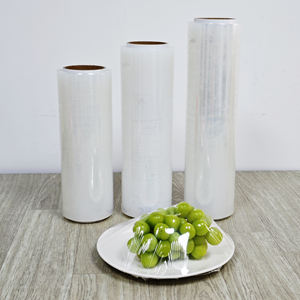 HANXHOSA Voedselveilige <span class=keywords><strong>PE</strong></span> Rekfolie 150m X 45cm Transparante Jumbo Rol - Product Image 5