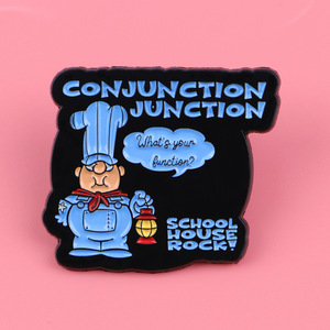 Scritta scritta scritta scritta scritta in metallo con scritta in inglese con giunzione con scritta in stile Rock Chef con spilla in smalto - Product Image 4