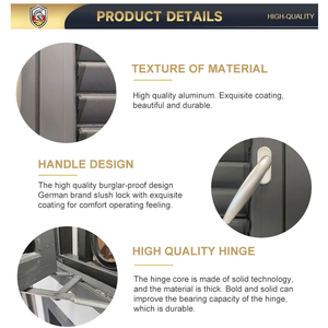 Volets et persiennes décoratifs en aluminium pour fenêtres de bâtiments commerciaux, personnalisation professionnelle pour la maison - Product Image 3
