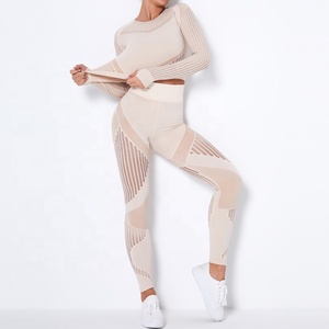 Conjuntos de <span class=keywords><strong>Ropa</strong></span> Deportiva <span class=keywords><strong>para</strong></span> <span class=keywords><strong>Mujer</strong></span>, Conjunto de 2 Piezas <span class=keywords><strong>para</strong></span> Yoga, <span class=keywords><strong>Ropa</strong></span> de Fitness, <span class=keywords><strong>Ejercicio</strong></span>, Running, <span class=keywords><strong>Ropa</strong></span> Deportiva - Product Image 3