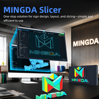 Impresora 3D Mingda AD-F4 Mini para Letras de Canal, 4 Colores, Impresora Rápida para Rótulos 3D, para Publicidad y Empresas de Fabricación de Letreros