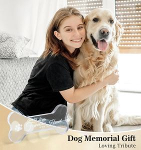 Custom Crystal Bone Shape <strong>Pet</strong> Memorial Ornament Elegant Dog Sympathy <strong>Gift</strong> <strong>Loss</strong> of Dog Remembrance Keepsake Decorative Jewelry - Product Image 5