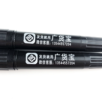 Stylo Permanent à base d'huile, 2 pièces, vente en gros, marqueurs vide à Double tête